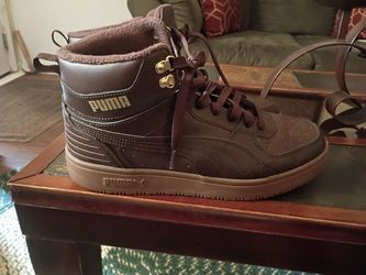 Rare Brown Puma Gold Trim