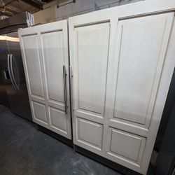 72" SUB ZERO COLUMNS PANEL READY REFRIGERATOR AND FREEZER