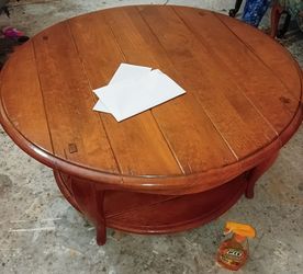Hardwood coffee table