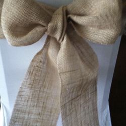 Burlap Chairs Sashes