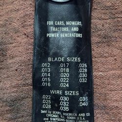 Sears Craftsman Ignition Gauge