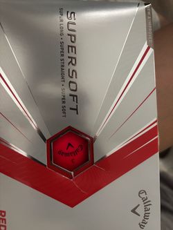 Callaway Supersoft Red Matte New 12 Balls