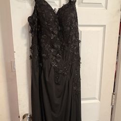 Black Sparkling Prom Dress 