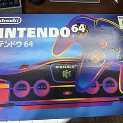 Nintendo 64 JPN console complete in box with expansion pak and 30+ games