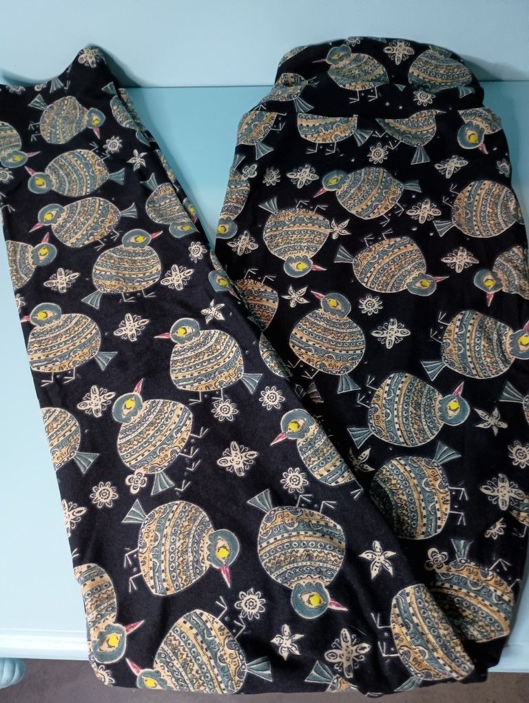 LuLaRoe Women's Buttery-Soft Leggings, One Size - Birds