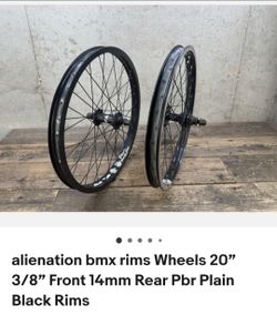 Bmx rims plian black