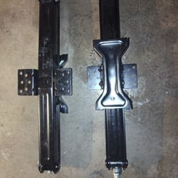 rockman rv camper trailer stabilizer leveling scissor jacks with sockets and level 24 5000 pounds se