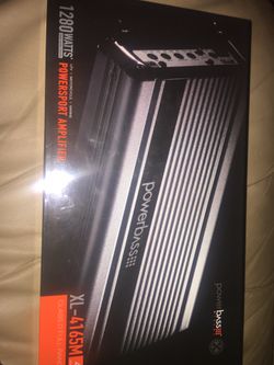 Powerbass 4 channel amplifier. In box