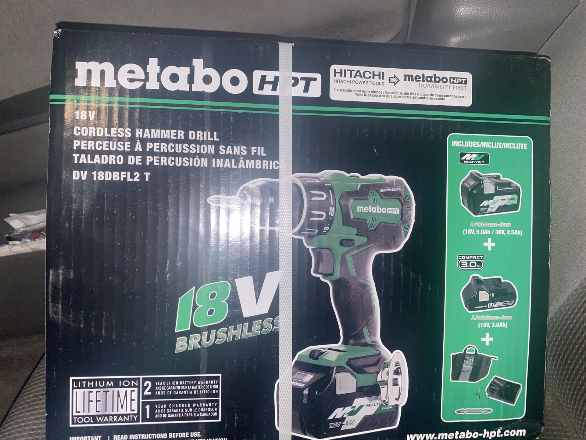 Brand New Hitachi (Metabo HPT) 18V Cordless Hammer Drill