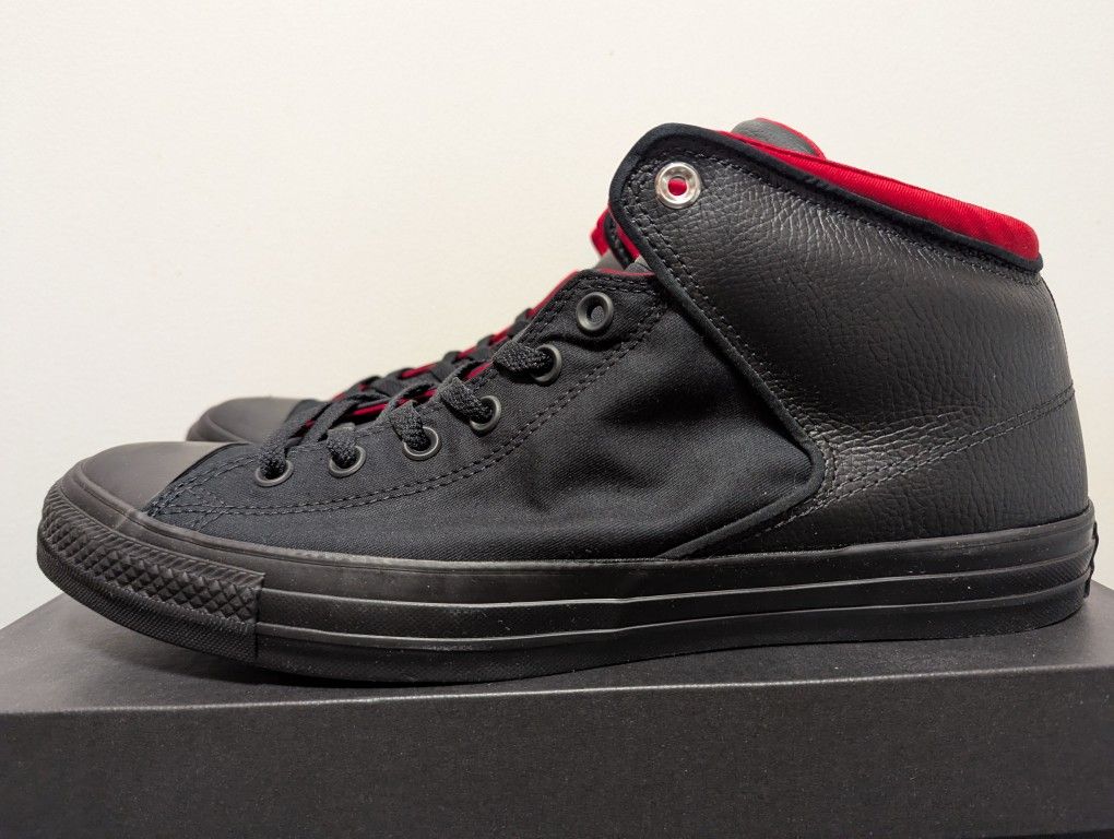 Converse CTAS High Street Hi Space Explorer Black Red Men's Size 13 164883C