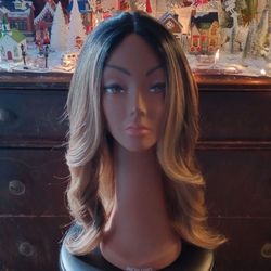Layered Golden Brown Wig
