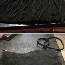 Suede Leather Fringed Crossbody Bag