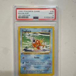 Pokémon Base Set 1st Edition Magikarp PSA 9