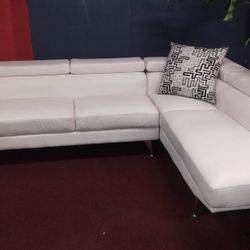 White Sectional 