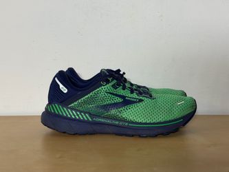Brooks Adrenaline GTS 22 Green Navy Running Sneakers 1103661D362 Men's Size 11.5