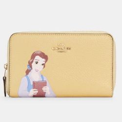 Disney Coach Belle Medium Zipper Wallet