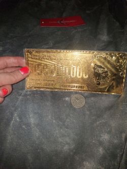 Sprayground Gold Foil Novelty Bill
