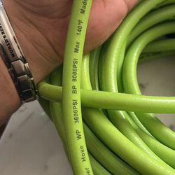 Hourleey Pressure Washer Hose 50 FT, 3600 PSI , 1/4" Quick Connect Pressure Hose Extension, Green
