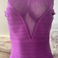 Purple Bandage Dress