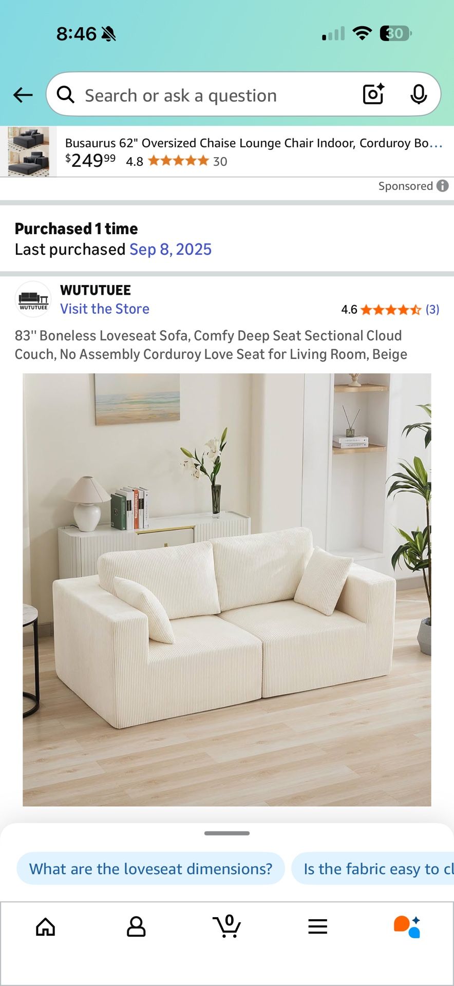 single sofa