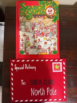 Felt Envelope For Letter & Search for Santa Book 1990 by Anthony Tallarico