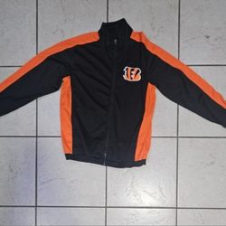 Bengals Full Zip Up Tricot Track Jacket