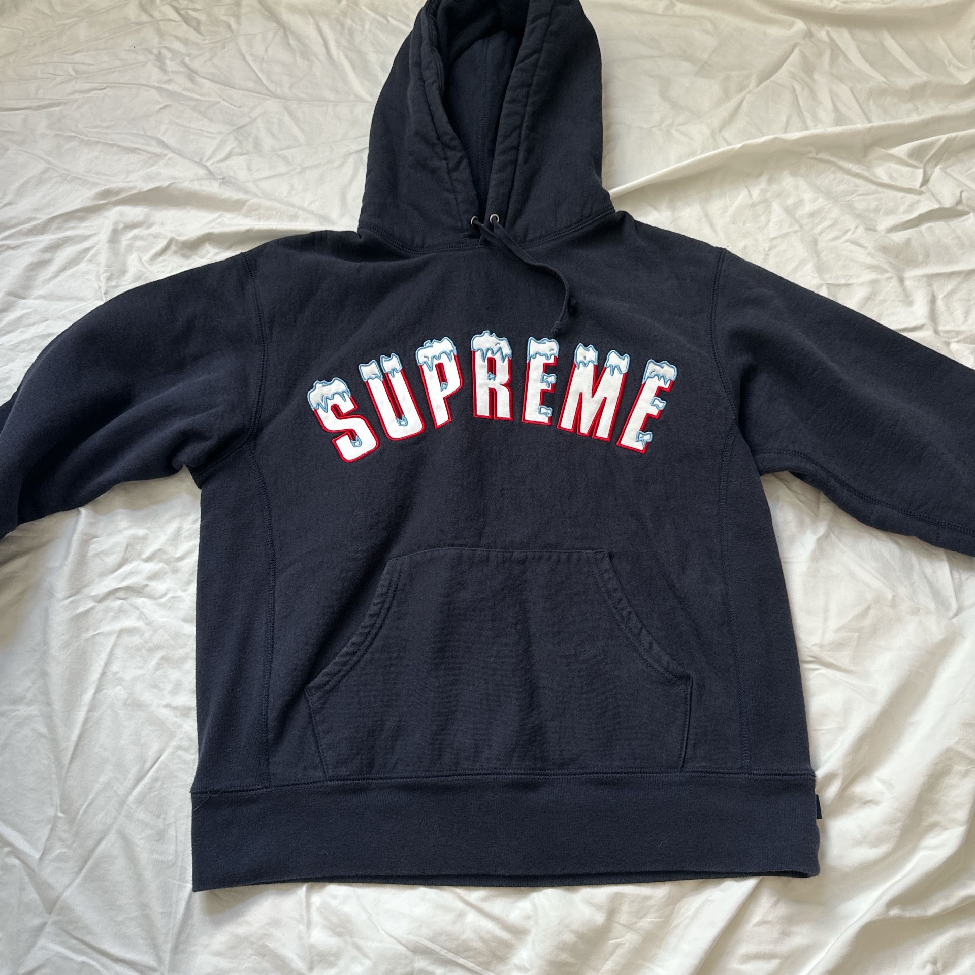 Navy Supreme Icy Arc Hoodie