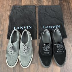 Lanvin Luxury Suede Sneakers