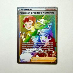 Pokemon Breeder’s Nurturing darkness ablaze 195/189 rainbow pokemon
