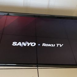 32” TV - Sanyo Roku TV - Smart TV - Remote And Stand NOT Included 