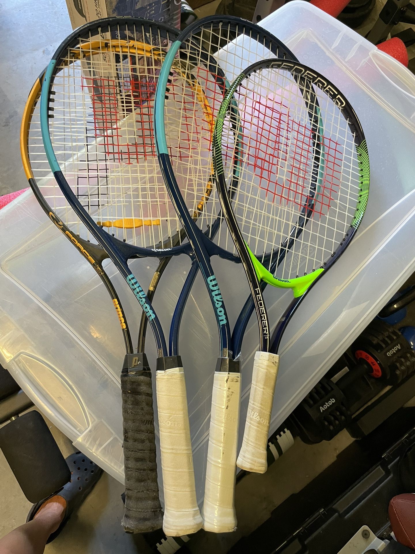 Set Of 4 Tennis Rackets