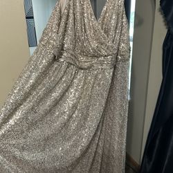 Gold David’s Bridal Dress