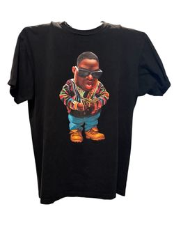 Bobby Fresh Little Biggie Smalls Black Short Sleeve T-Shirt Men’s XL. 29” length, 24” pit to pit