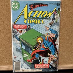 Superman Action Comics #475 Newsstand 