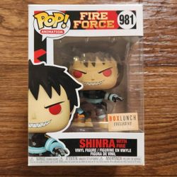 Funko Pop! FIRE FORCE SHINRA GLOW IN THE DARK BoxLunch 981
