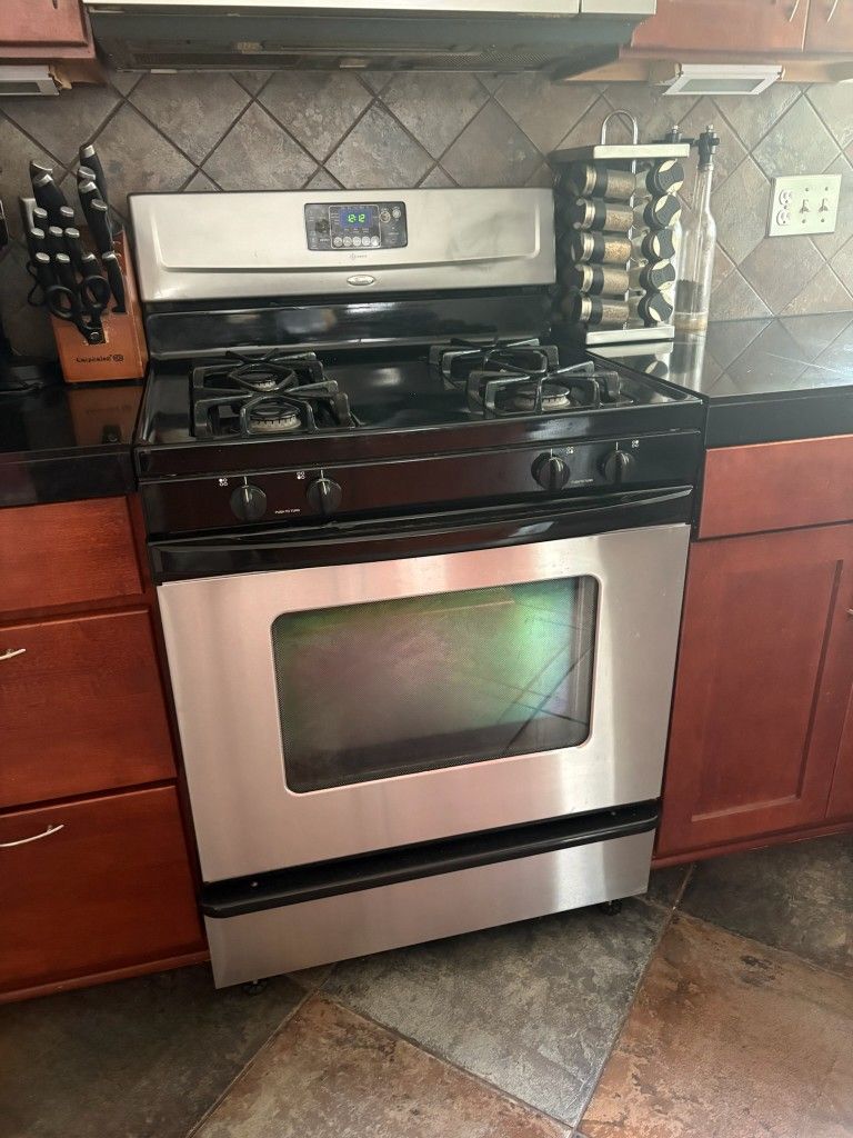 WHIRLPOOL GAS OVEN 4 BURNER 30 INCH