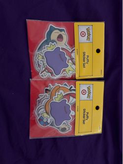 Target x pokemon exclusive collab stickers