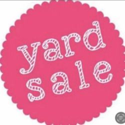 Red hot yard sale!   This Thursday, Friday, Saturday, May 8, 9, and 10.  Starting at 7am