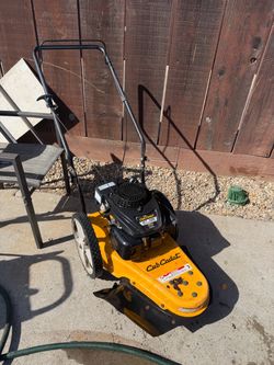 Walk behind string trimmer