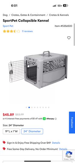 SportPet Collapsible Kennel