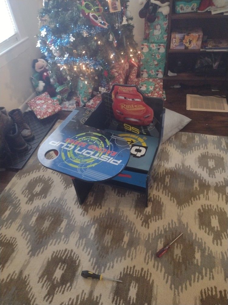 Cars Kids Chair Desk