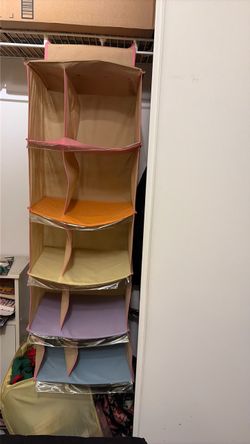Hanging Closet Organizer with Multiple Shelves
