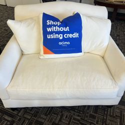 51” White Loveseat- We Deliver 