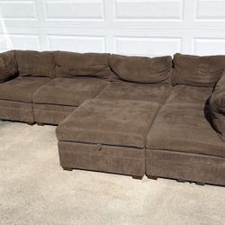 Costco Modular Free Delivery Sectional Sofa Couch Ottoman