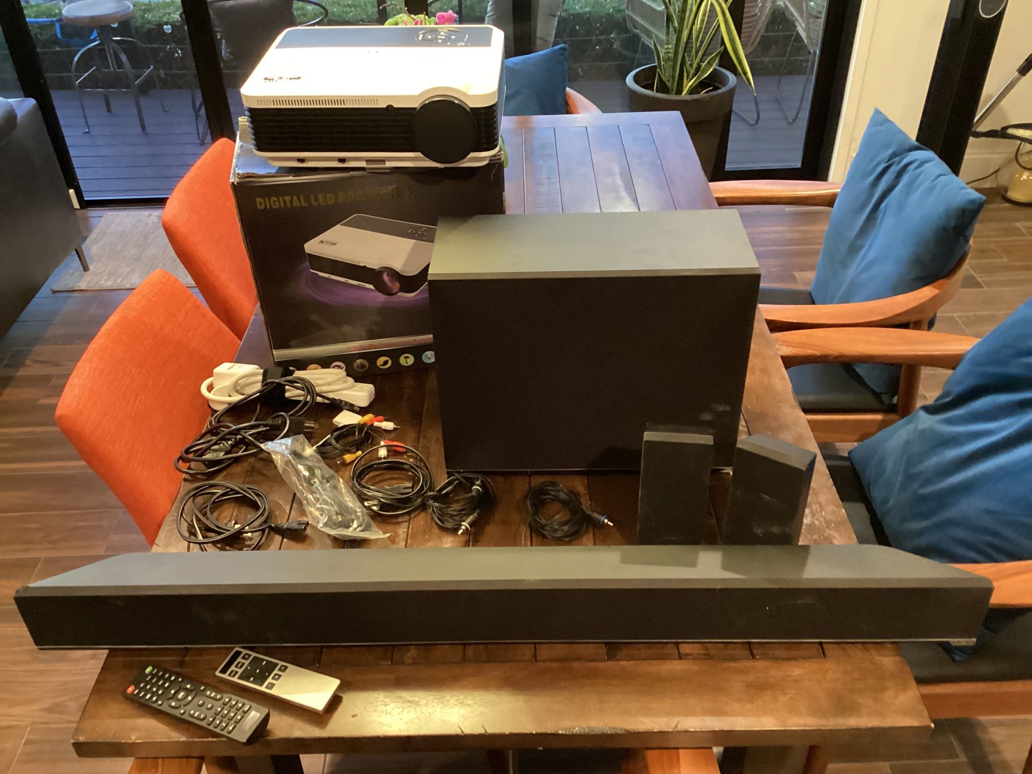 Digital LED Projector & Vizio Complete Sound Bar System Model S4251W-B4