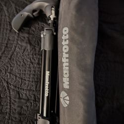  Manfrotto Compact Action Aluminum Folding Tripod.