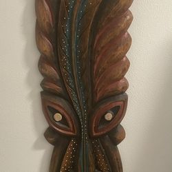 Scary Face Wood Wall Decor