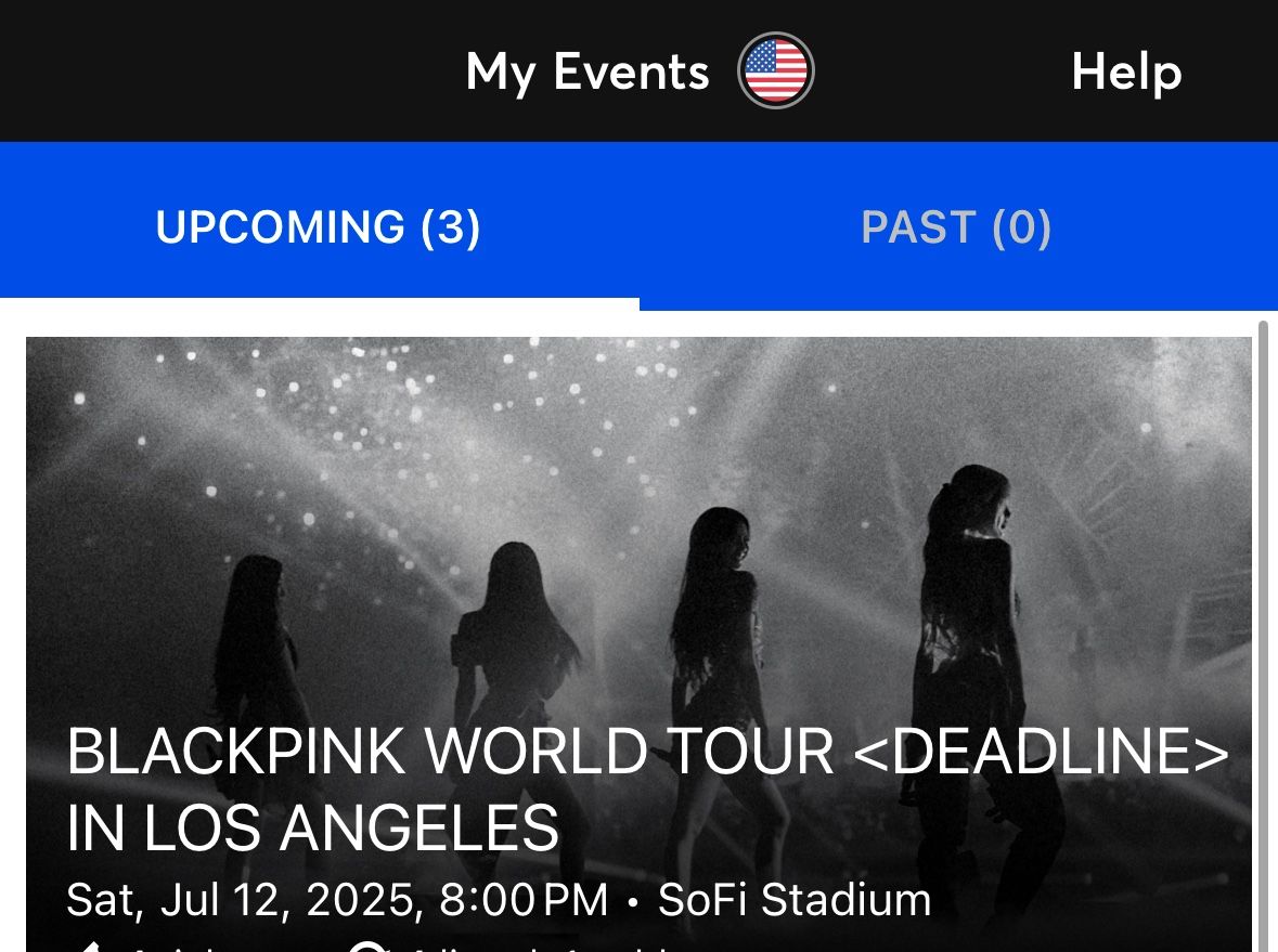 BLACKPINK Concert Tickets 7/12 in LA – 3 Seats (Not Together)