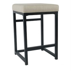 HomePop Open Back Metal 24" Counter Stool - Tan - 24 inches