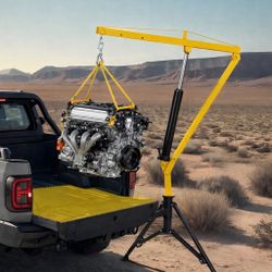  1000 Lbs Hydraulic Hitch-Mount Crane Lifting Hois